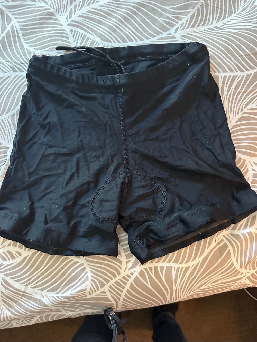 Orca Black Drawstring Tri/Bike Shorts